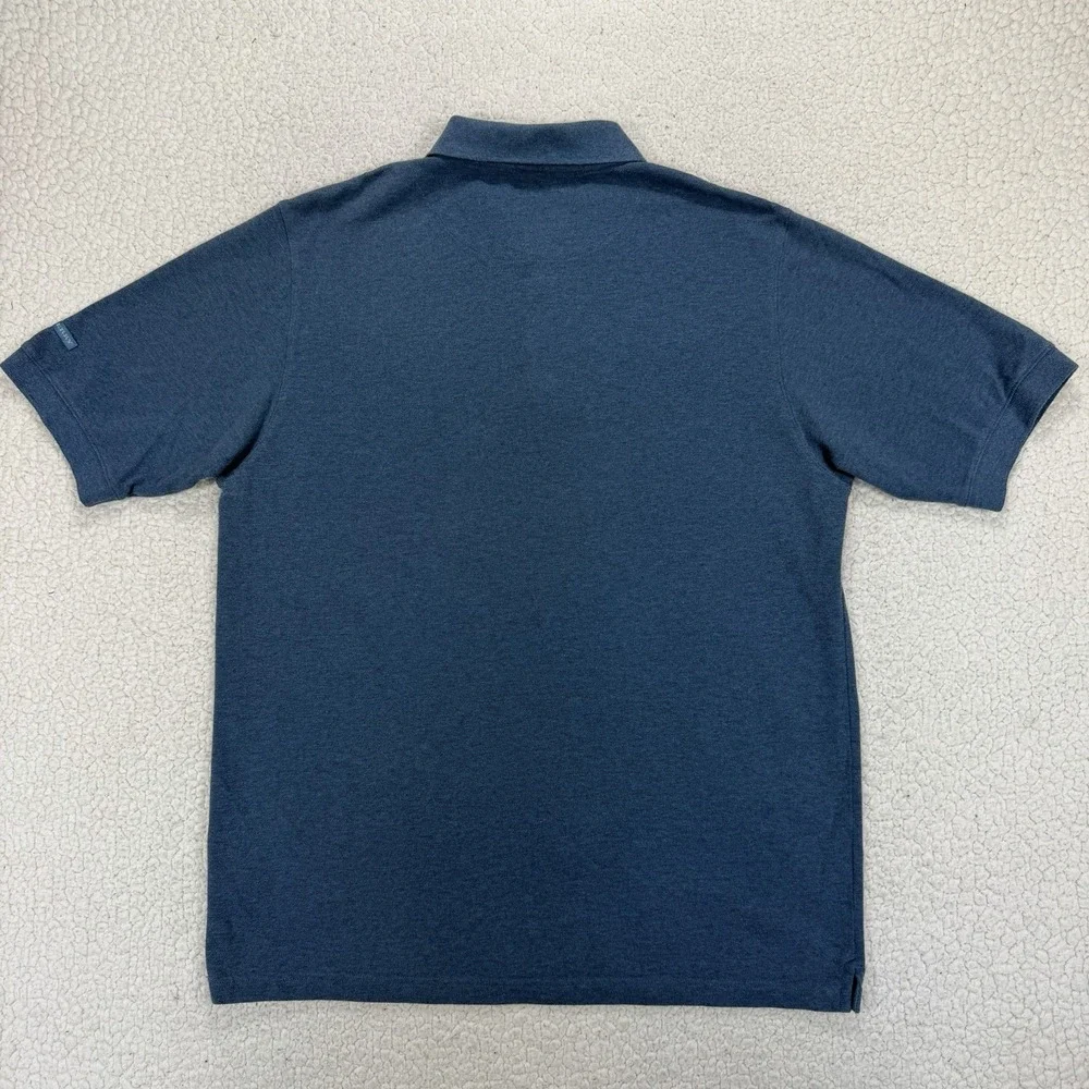 Burberry Golf Polo Shirt Men's XL Blue Nova Check Luxury Smart Casual Old Money - Picture 8 of 11